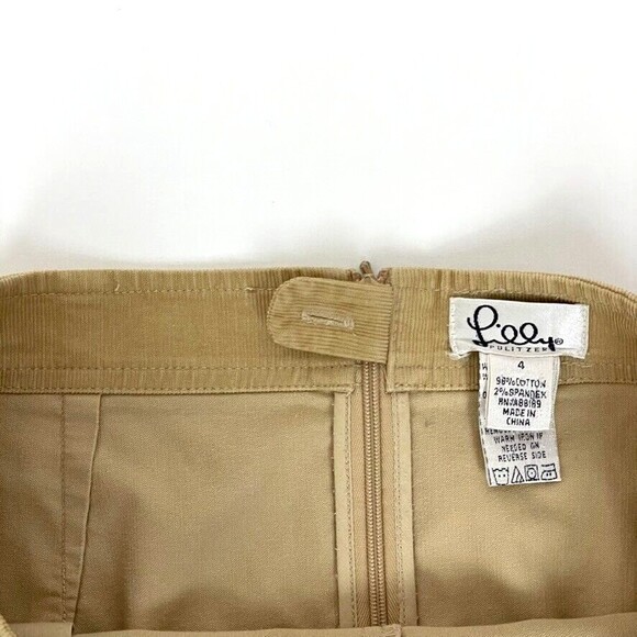 Lilly Pulitzer Women's Tan Petra Patched Argyle Corduroy Mini Skirt - Size 4 - Picture 6 of 6